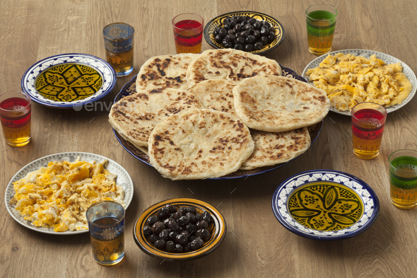 Traditional Moroccan breakfast
