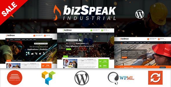 BizSpeak - Responsive Industrial WP Theme - Business Corporate