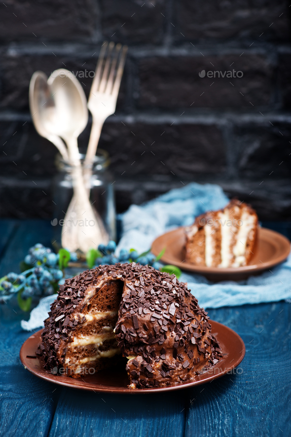 chocolate tort - Stock Photo - Images