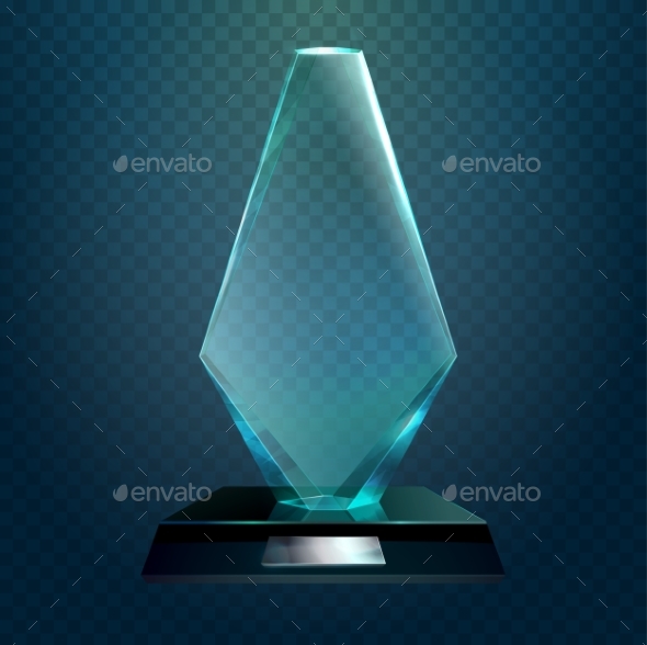 Transparent Rhombus Cup or Trophy Prize - Miscellaneous Vectors