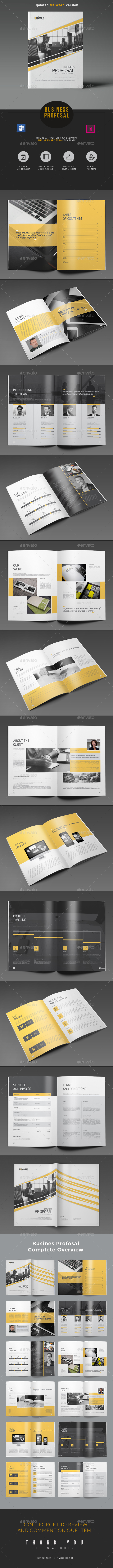 Proposal Word - Proposals & Invoices Stationery