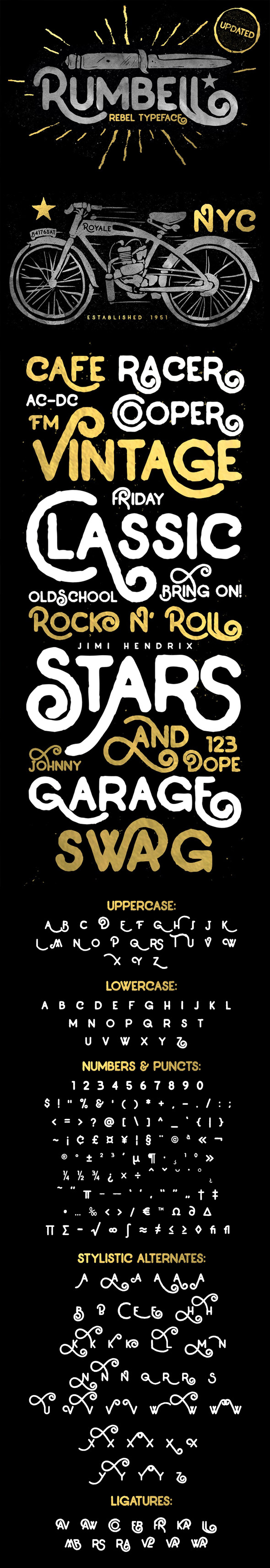 Rumbell Vintage Branding font - Decorative Fonts