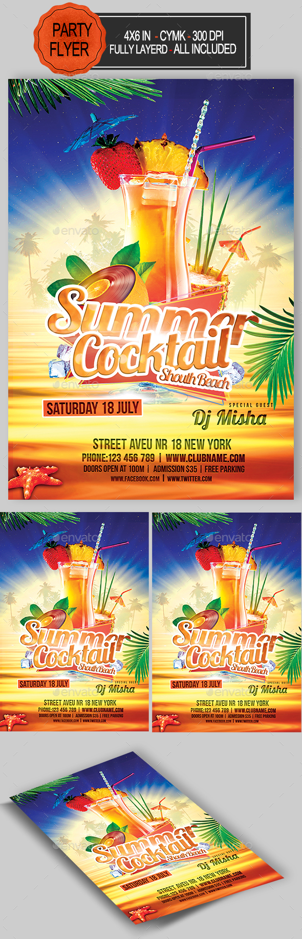 Summer Cocktail Flyer