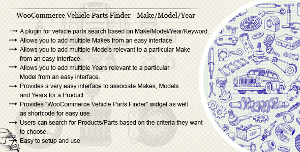 WooCommerce Vehicle Parts Finder - Make/Model/Year - CodeCanyon Item for Sale