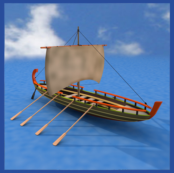 Viking Boat - 3Docean 19800069