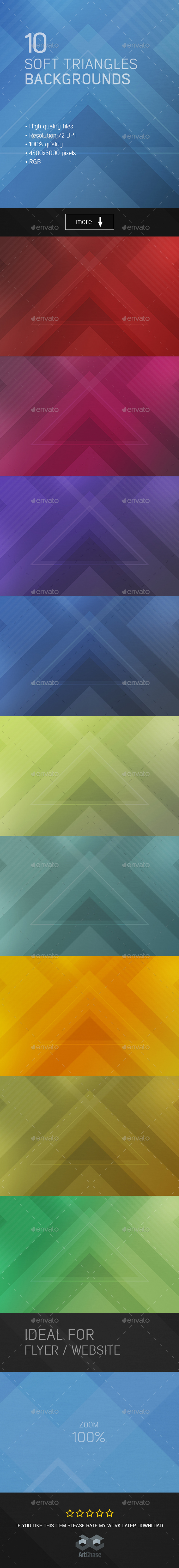 Soft Triangles Backgrounds - Abstract Backgrounds