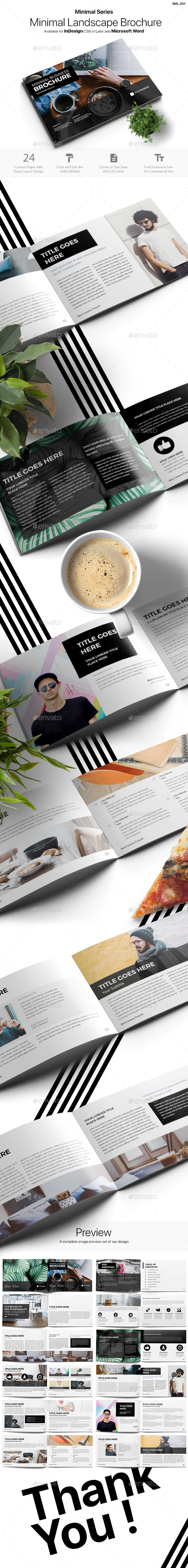 Minimal Landscape Brochure - Corporate Brochures
