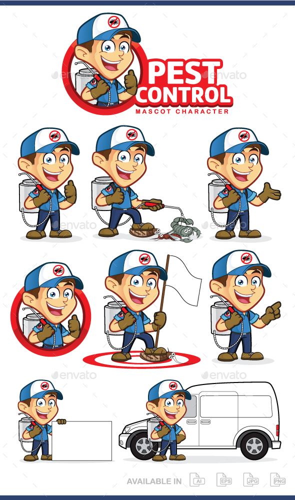 Exterminator or Pest Control - People Characters