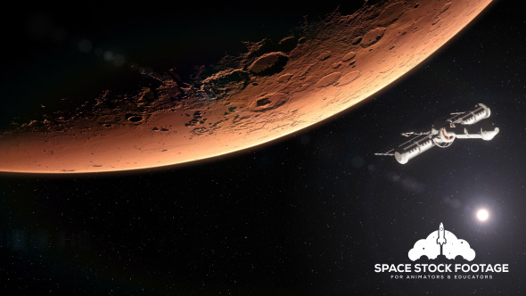 Spaceship Leaving Mars alt