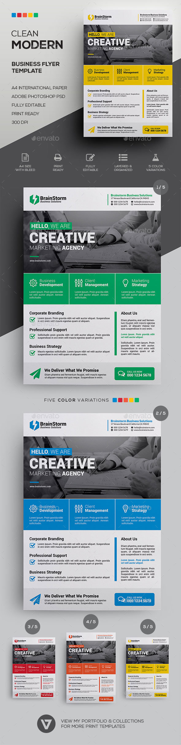 Corporate Business Flyer Template - Corporate Flyers