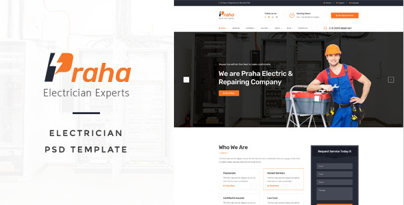 Praha - Electrician - ThemeForest 19803675