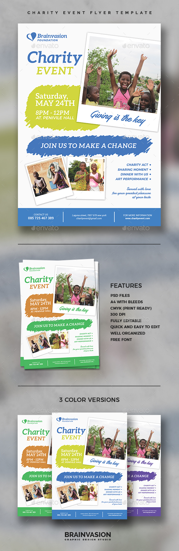 Charity Event Flyer Template - Events Flyers