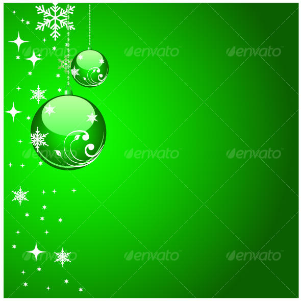 Green christmas artwork - Christmas Seasons/Holidays