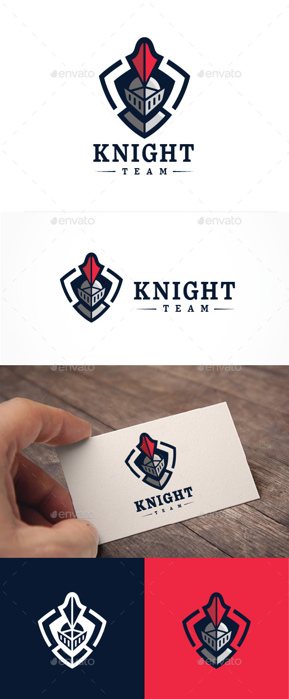 Abstract Knight Team Logo - Abstract Logo Templates