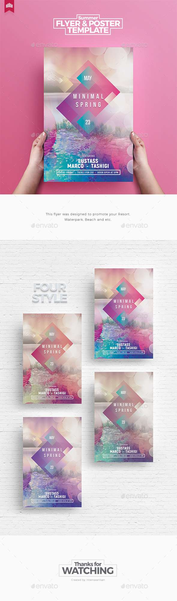 Minimal Spring - Flyer Template