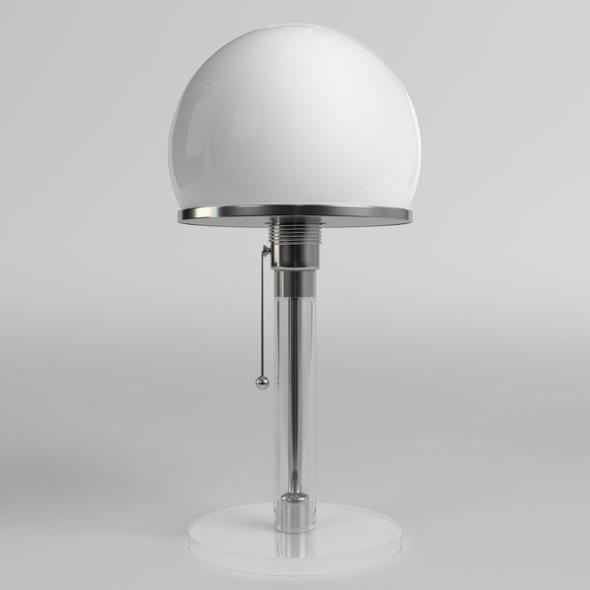 Wagenfeld Table Lamp - 3DOcean Item for Sale