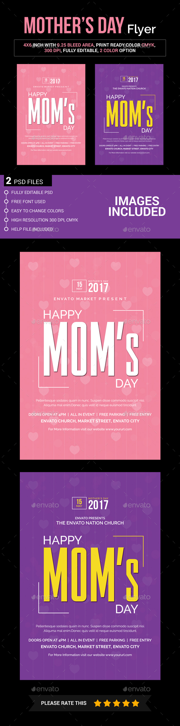 Mother's Day Flyer - Church Flyers