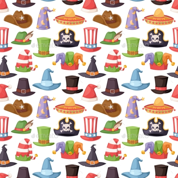 Different Funny Hats for Party and Holidays - Miscellaneous Vectors