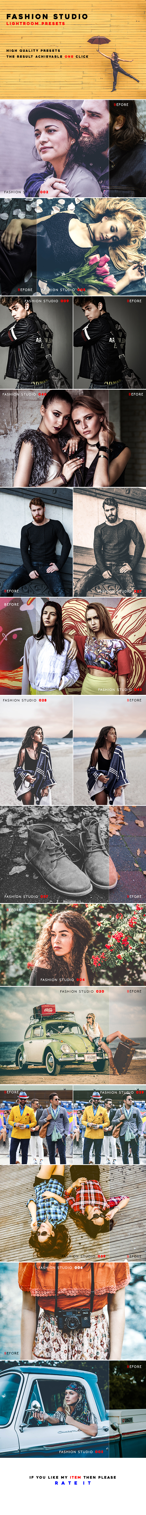 50 Fashion Studio Lightroom Presets - Lightroom Presets Add-ons