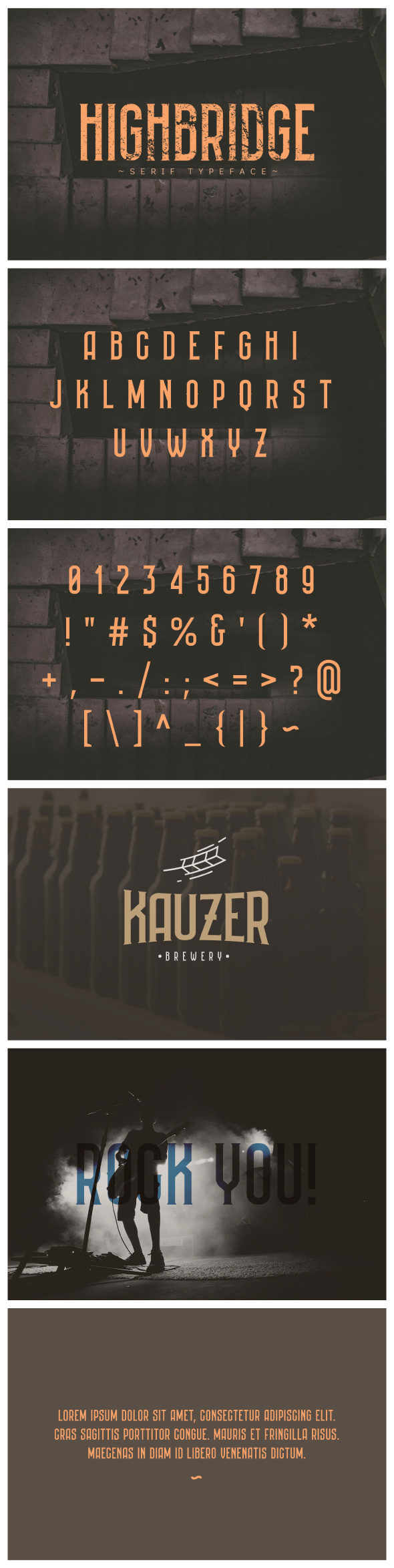 Highbridge Typeface - Serif Fonts