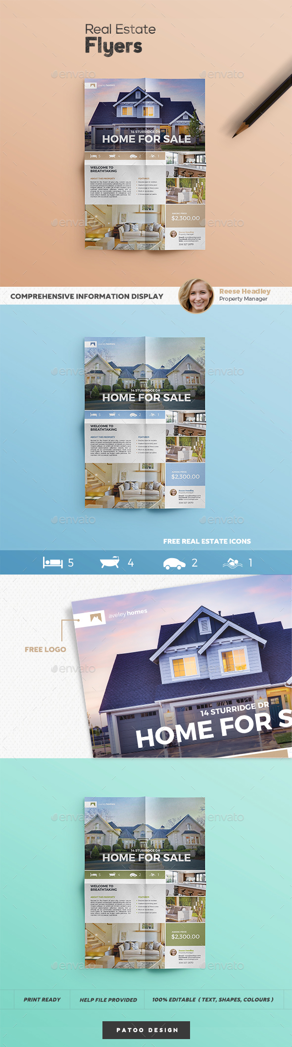 Real Estate Flyer Template 1 - Commerce Flyers