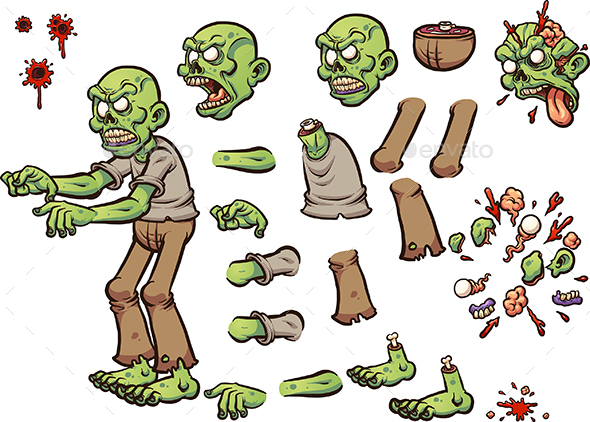 Cartoon Zombie - Monsters Characters