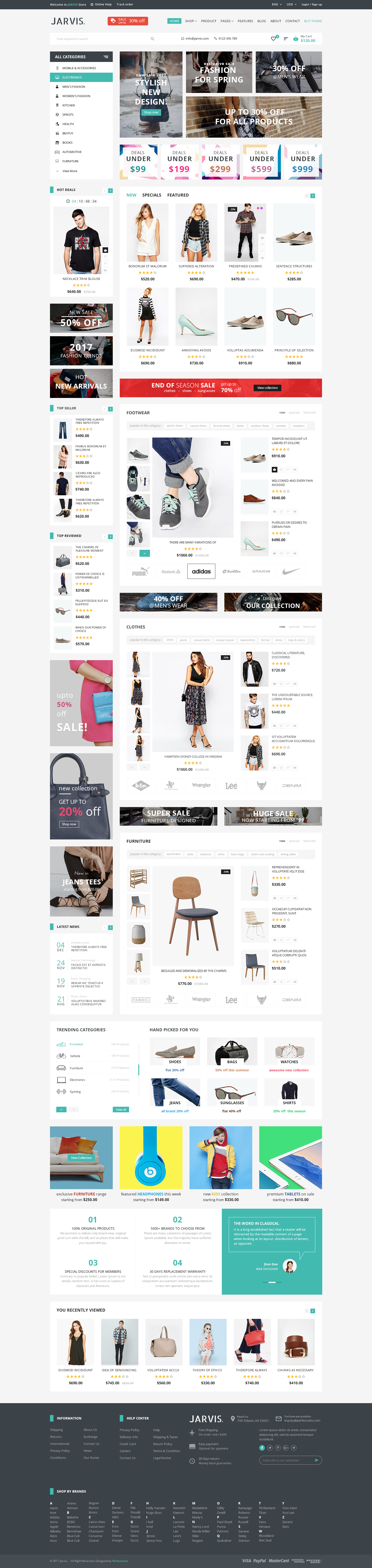 Jarvis - Multipurpose eCommerce PSD template by PerfectusInc | ThemeForest