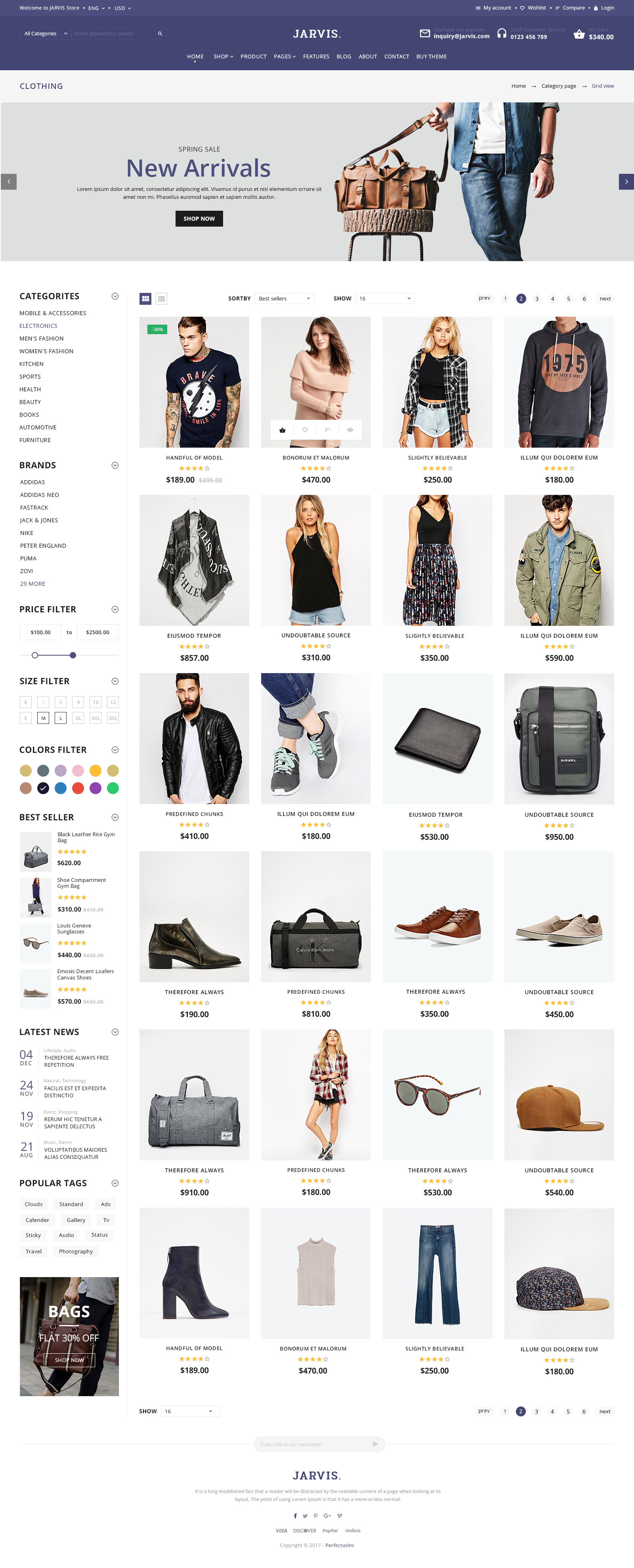 Jarvis - Multipurpose eCommerce PSD template by PerfectusInc | ThemeForest
