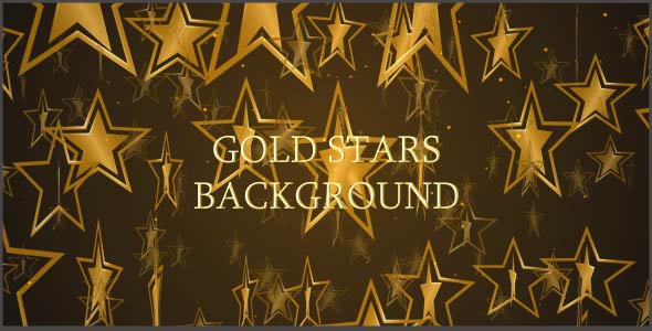 Golden Stars Background