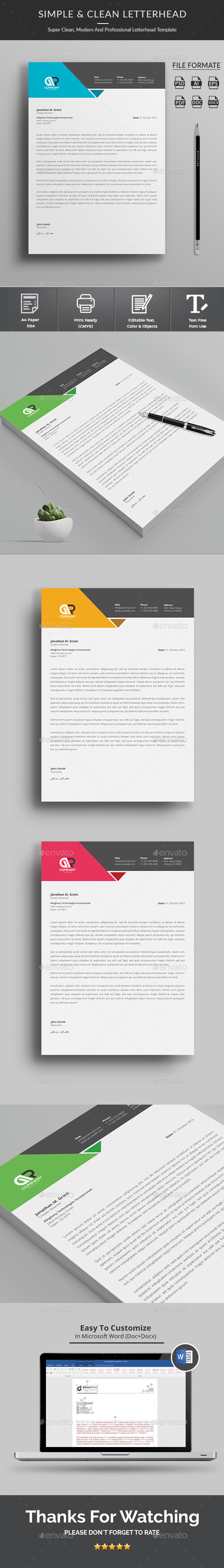 Letterhead - Stationery Print Templates