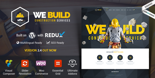 We Build - WP Construction, Building Business, Renovation and Architecture - Business Corporate