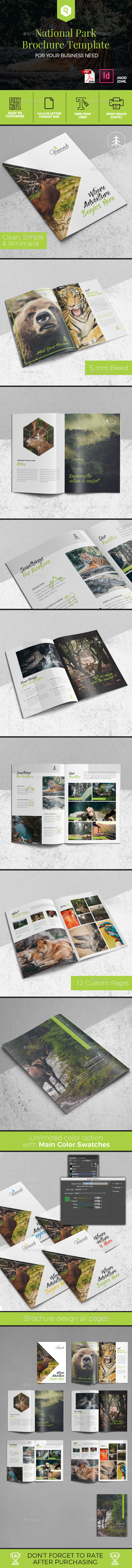 National Park Brochure Template - Corporate Brochures
