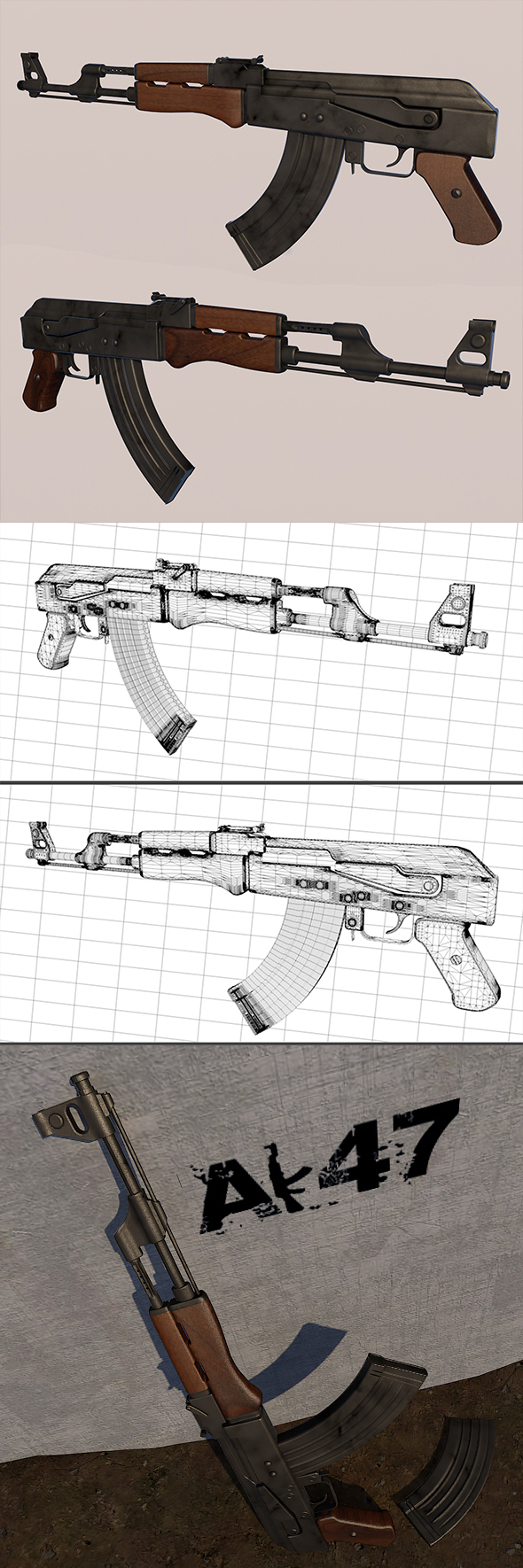 AK47 ( Full - 3Docean 19815848