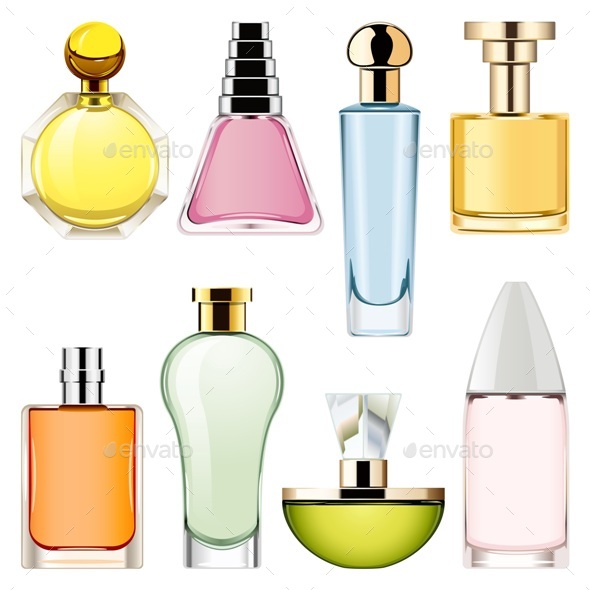 Vector Perfume Icons Set 2 - Retail Commercial / Shopping