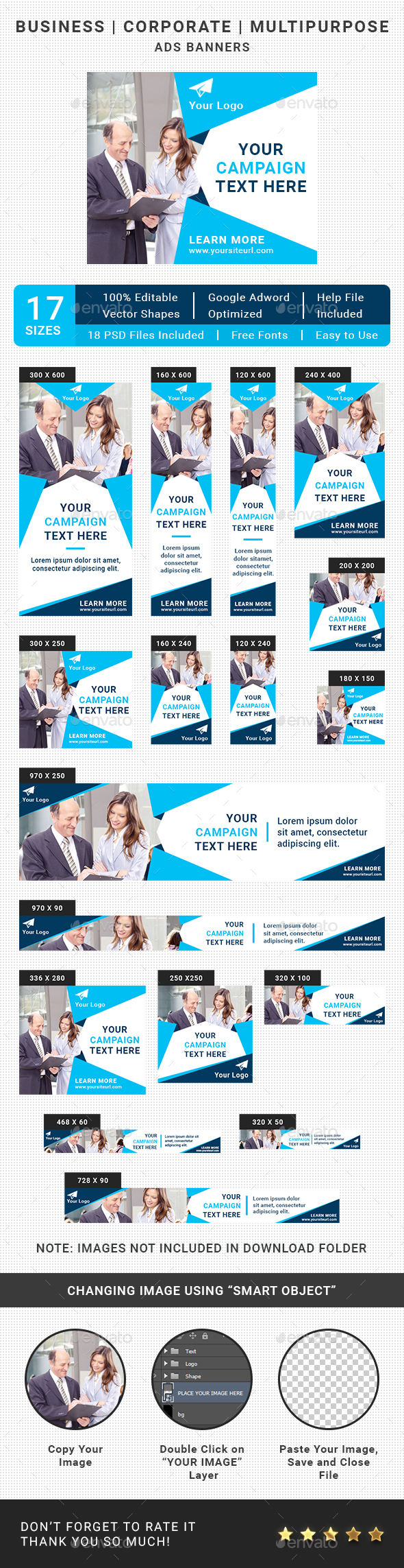 Business Ads Banners - Banners & Ads Web Elements