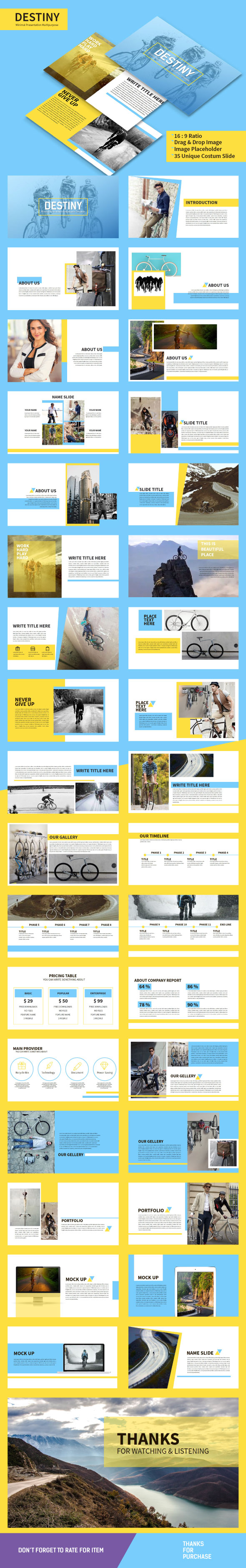 Destiny Keynote Template - Creative Keynote Templates