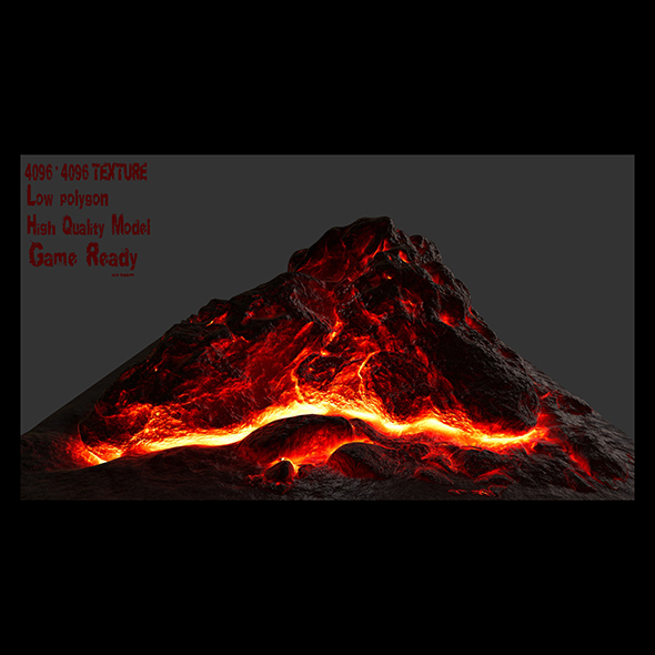 lava rock - 3Docean 19819690