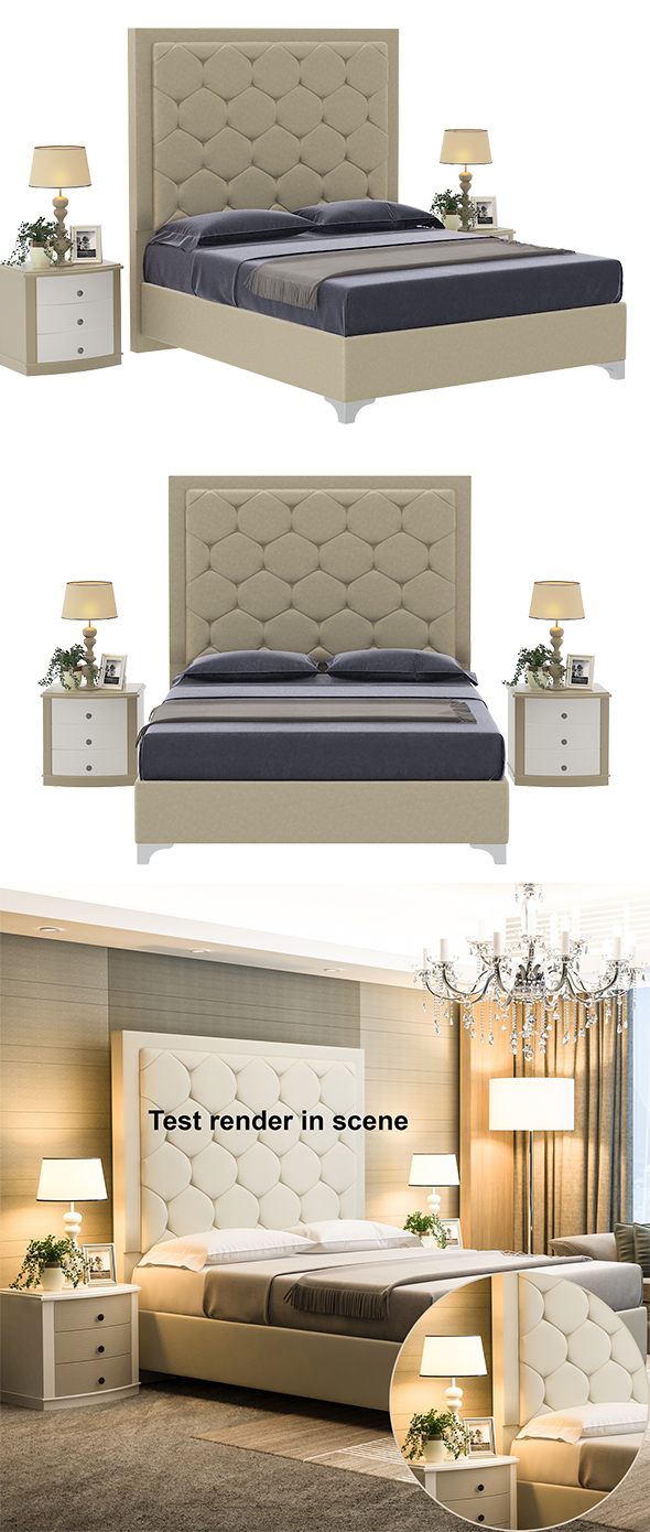 bed18 - 3DOcean Item for Sale