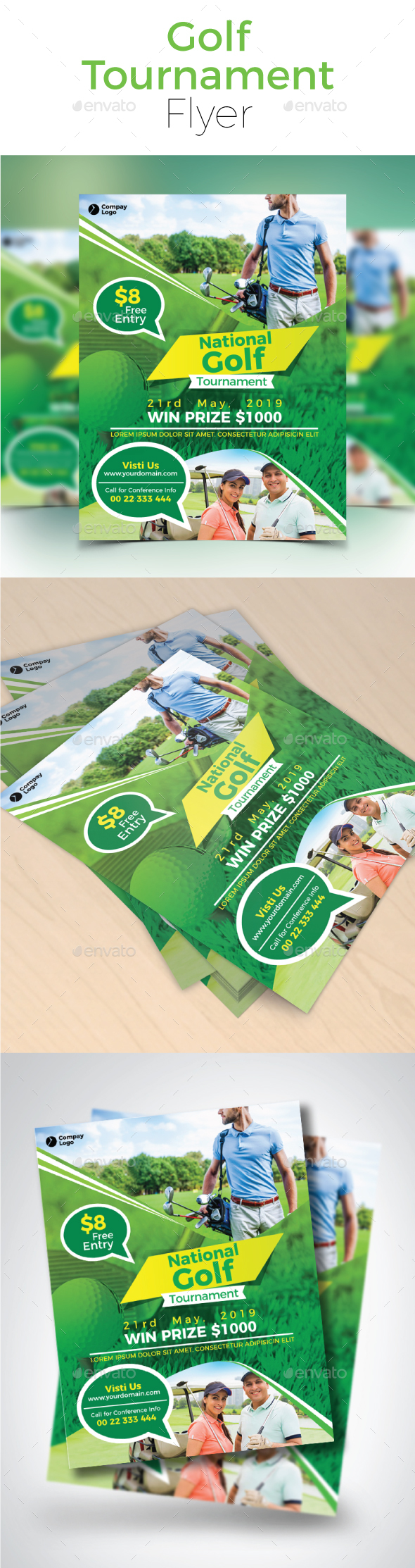Golf Tournament Flyer - Sports Events
