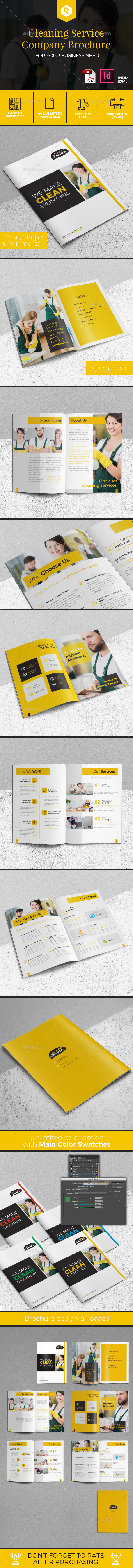 Cleaning Service Company Brochure - Corporate Brochures