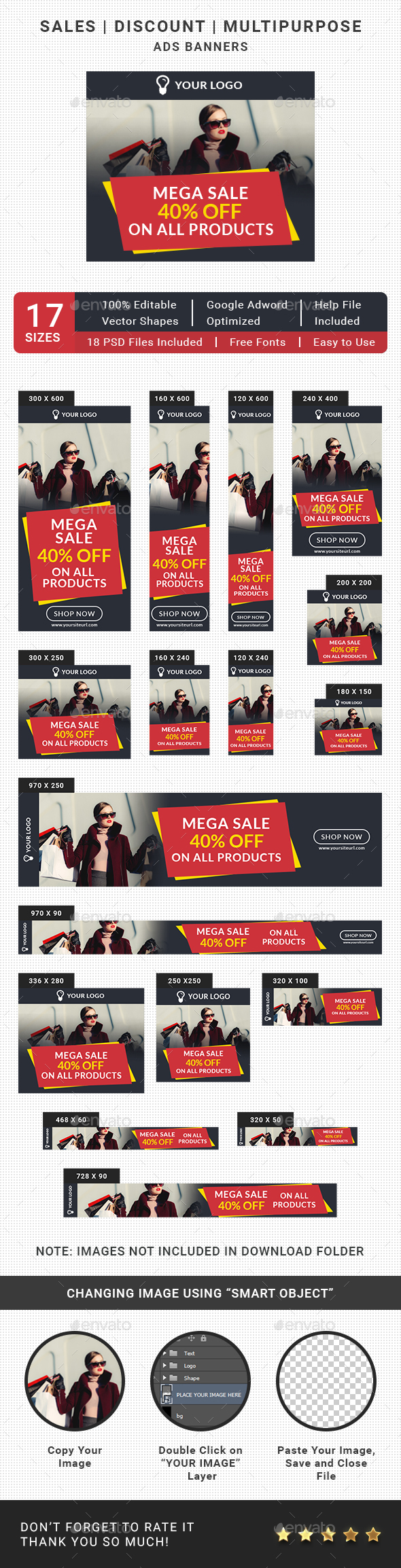 Sales Ads Banners - Banners & Ads Web Elements