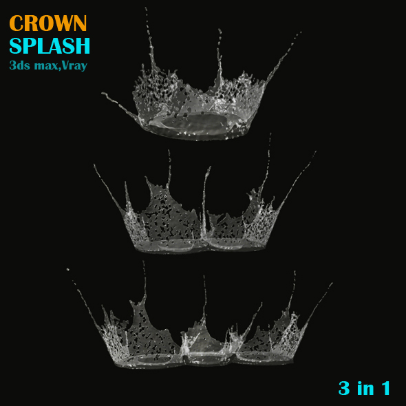 Crown Splash Pack - 3Docean 19821097