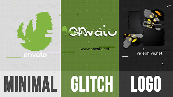 Minimal Glitch Logo, After Effects Project Files | VideoHive