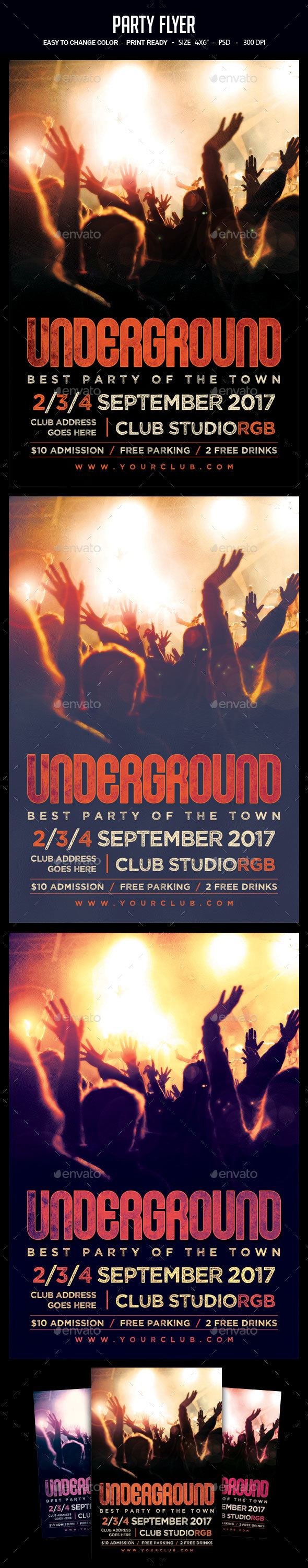 Party Flyer - Clubs & Parties Events
