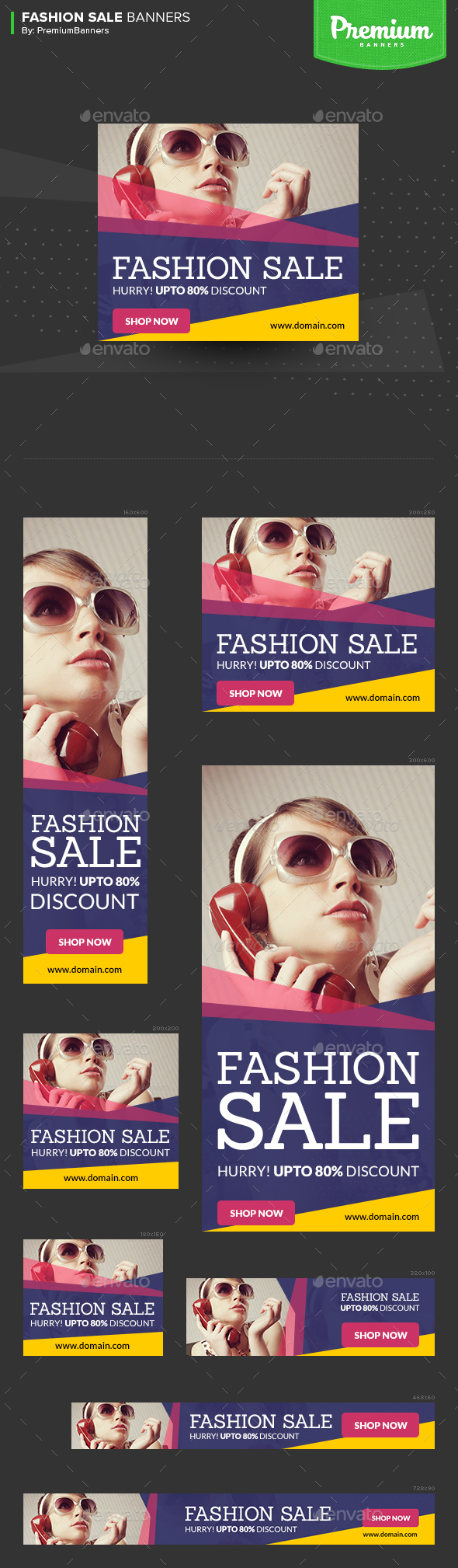 Fashion Banners - Banners & Ads Web Elements