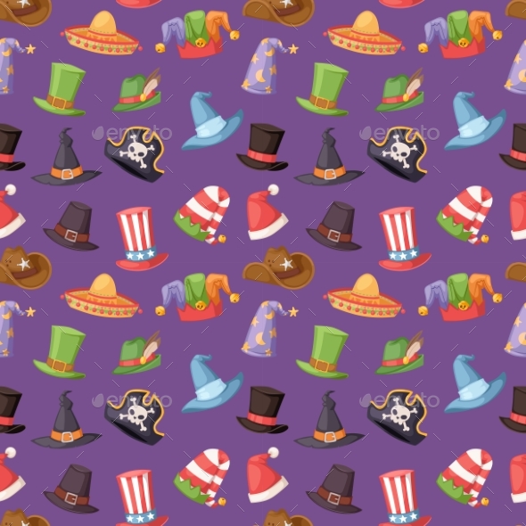 Different Funny Hats for Party and Holidays - Miscellaneous Vectors