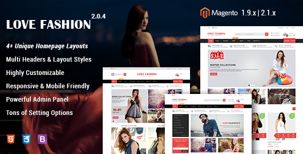 Love Fashion - Responsive Fashion Store Magento 2 and 1 Theme - Fashion Magento
