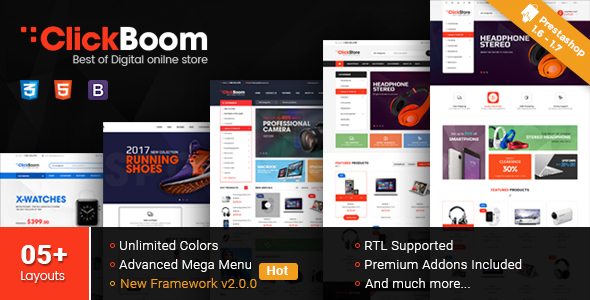 ClickBoom - Responsive Multipurpose Prestashop 1.6 and 1.7 Theme - PrestaShop eCommerce