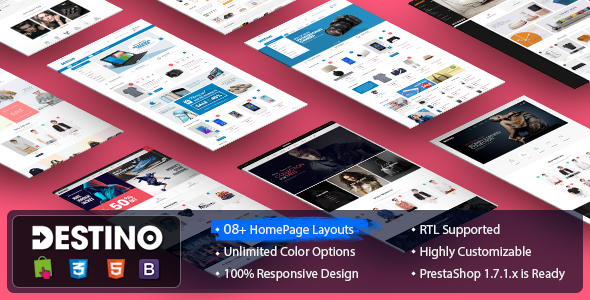 Destino - Digital/Fashion Store PrestaShop 1.7.x Theme - Shopping PrestaShop