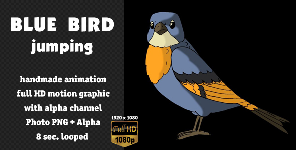 Blue Bird Jumping alt